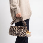 Gemma borsa pelosa maculata a spalla con tracolla regolabile - Stile Donna - Catania