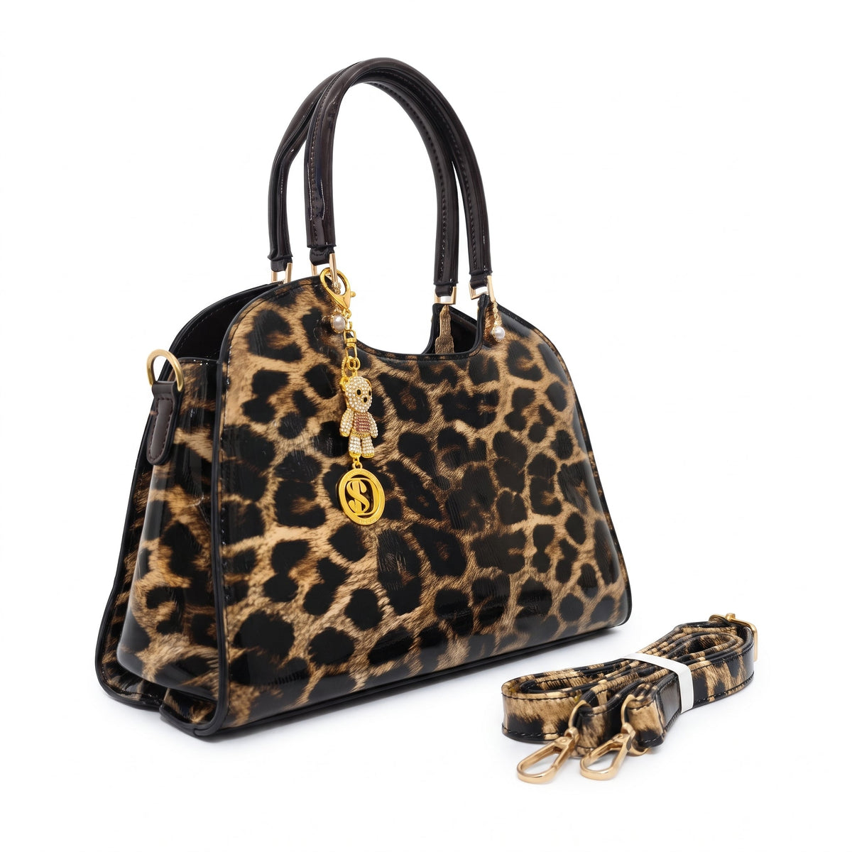 Gia Borsa a Mano Animalier con Ciondolo Orsetto - Stile Donna - Catania
