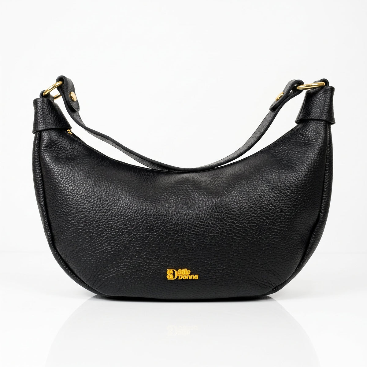 Giulia Borsa a Mezzaluna in Vera Pelle - Stile Donna - Catania