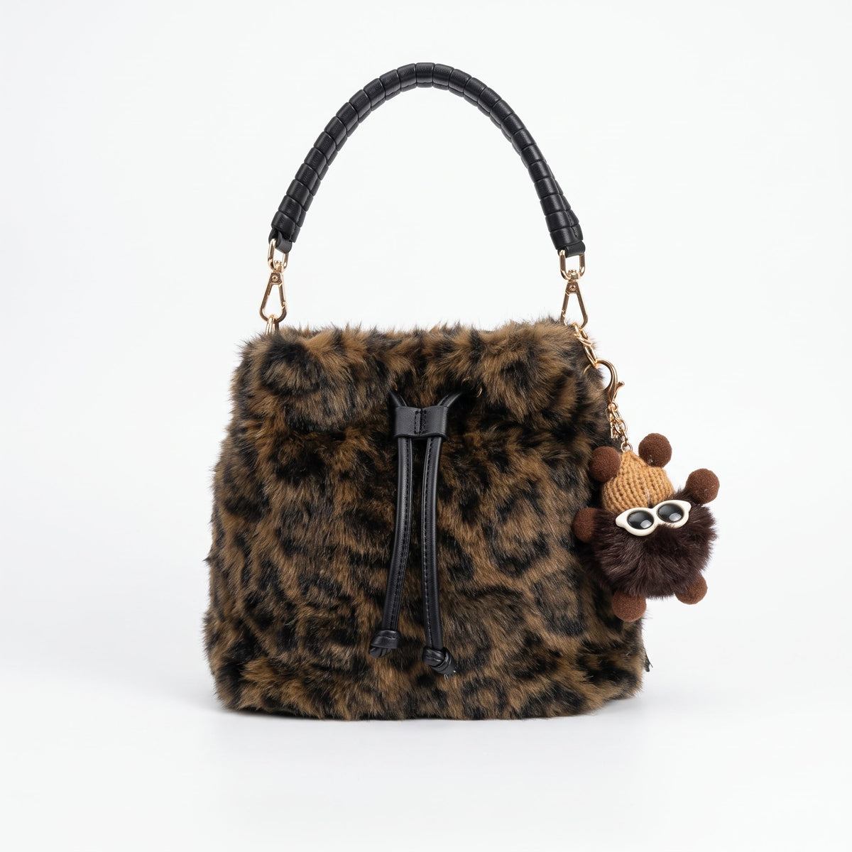 Maura borsa pelosa maculata a secchiello con tracolla pelosa - Stile Donna - Catania