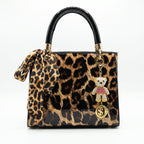 Milano Borsa a Mano Animalier con Foulard e Ciondolo Orsetto - Stile Donna - Catania
