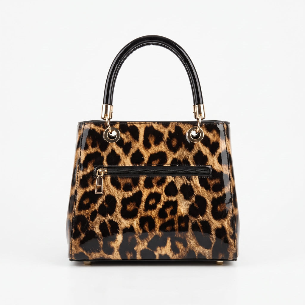 Milano Borsa a Mano Animalier con Foulard e Ciondolo Orsetto - Stile Donna - Catania