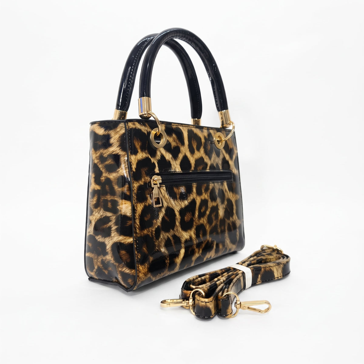 Milano Borsa a Mano Animalier con Foulard e Ciondolo Orsetto - Stile Donna - Catania