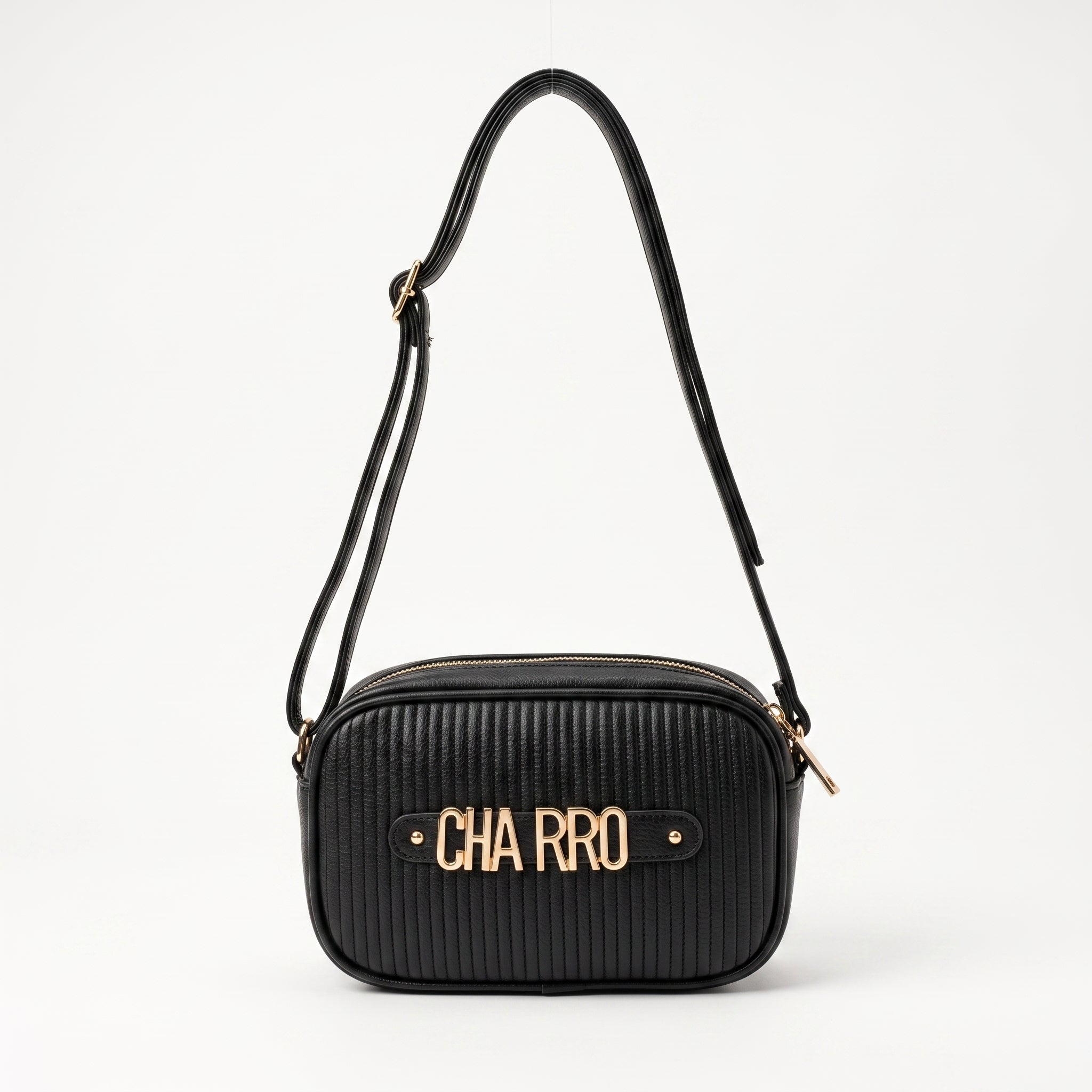 Mini Borsa Crossbody Charro con Doppia Zip e Logo in Metallo - Stile Donna Bags