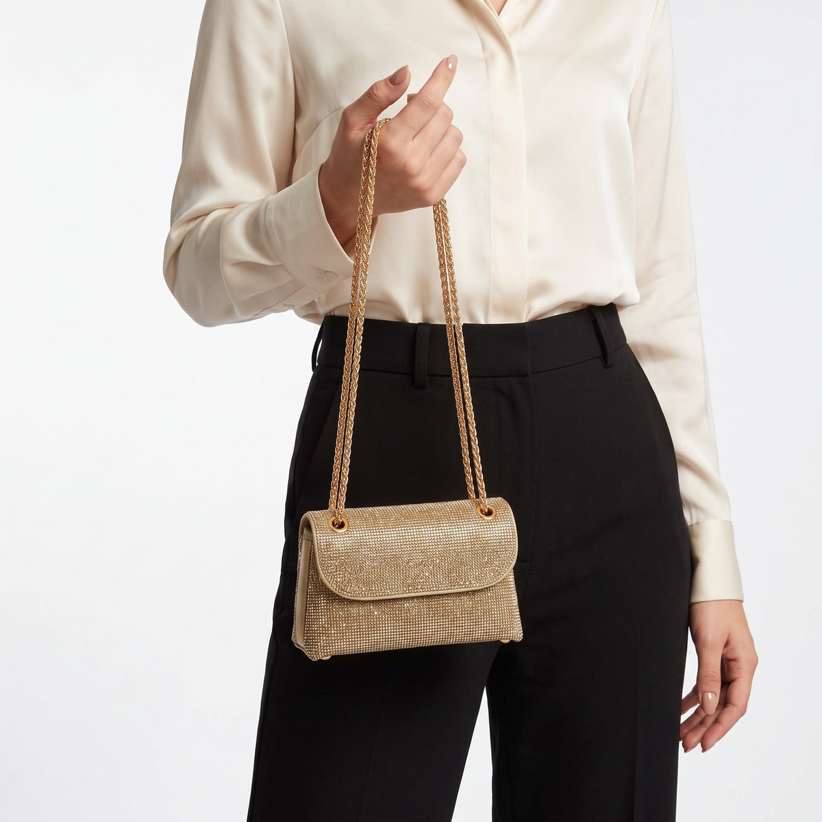 Pochette con Strass Decorativi - Stile Donna - Catania