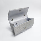 Pochette Ventaglio con Strass Argento - Stile Donna - Catania
