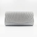 Pochette Ventaglio con Strass Argento - Stile Donna - Catania