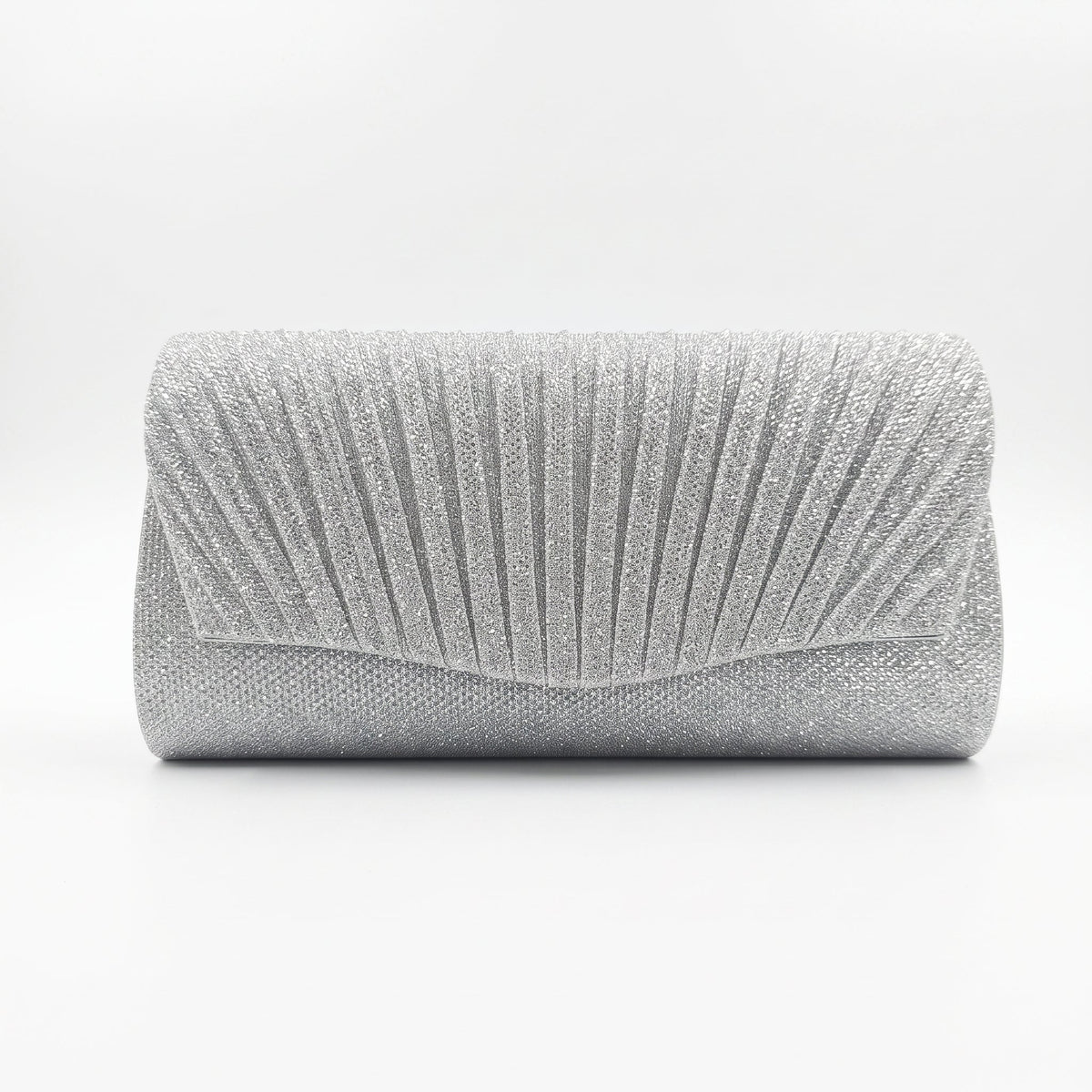 Pochette Ventaglio con Strass Argento - Stile Donna - Catania