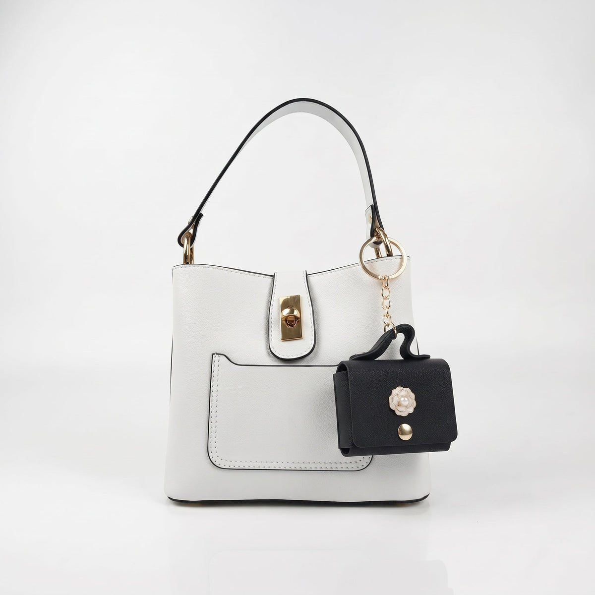 Portamonete floreale – Ciondolo per borsa - Stile Donna - Catania