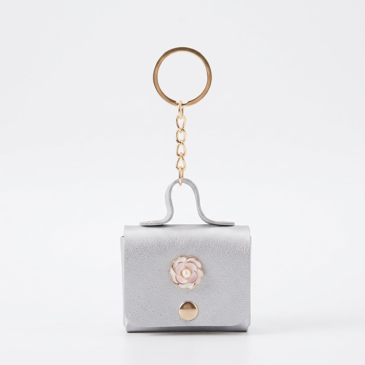 Portamonete floreale – Ciondolo per borsa - Stile Donna - Catania