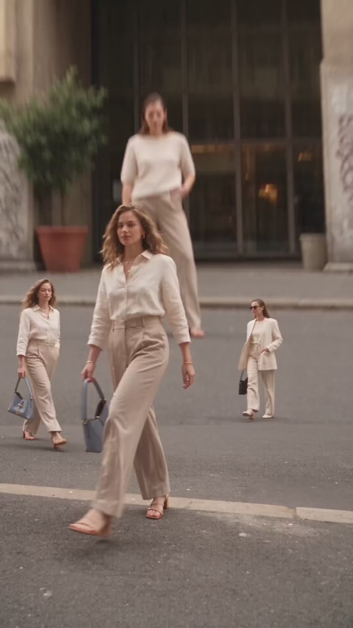 Stile Donna Video of a woman holding multiple bags