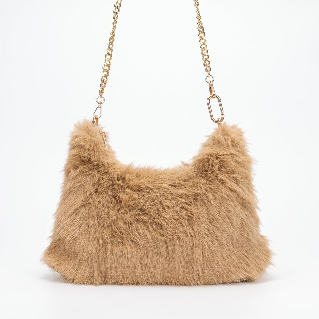 Saveria borsa pelosa con tracolla catena - Stile Donna - Catania