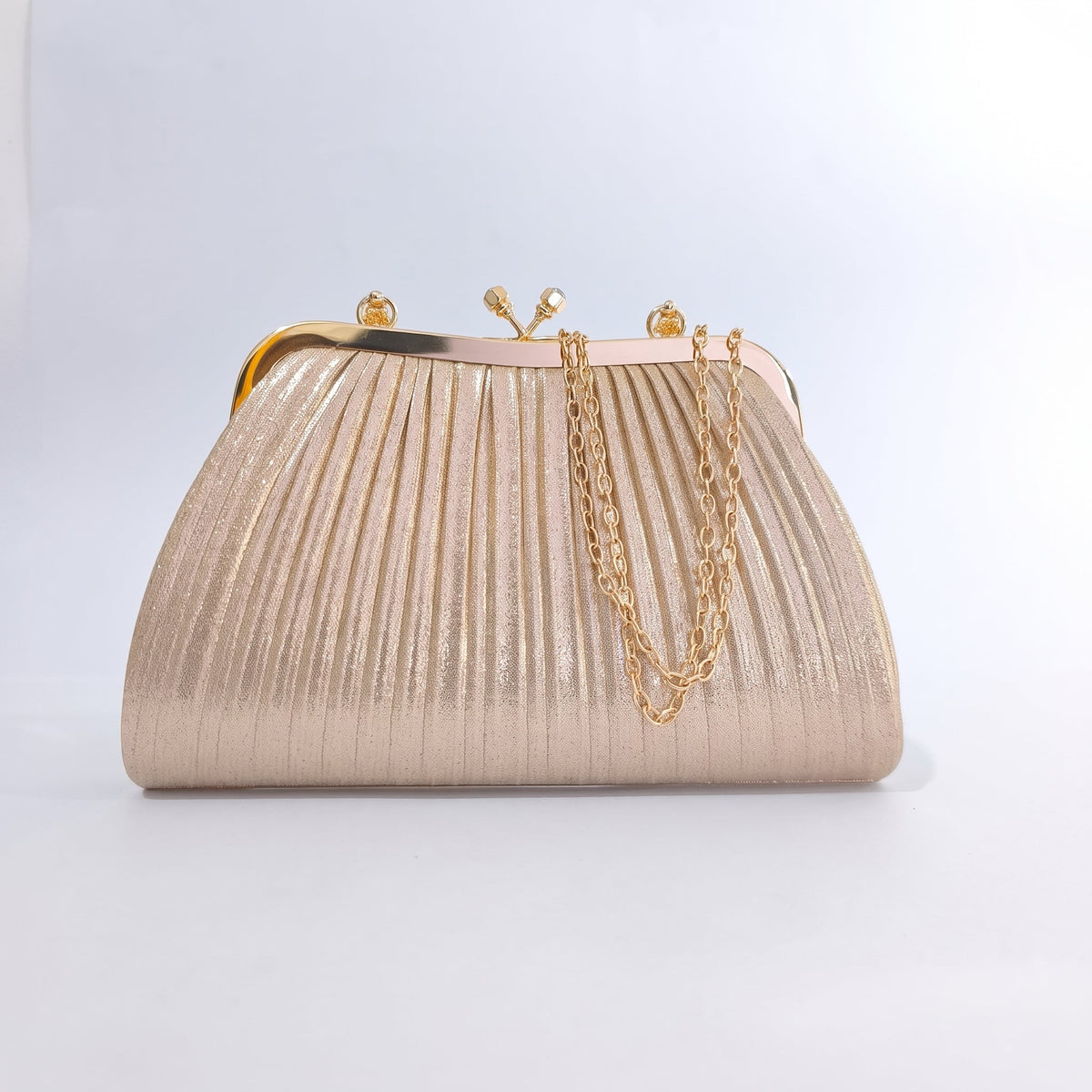 Soft Pouch Borsa con Strass Oro - Stile Donna - Catania