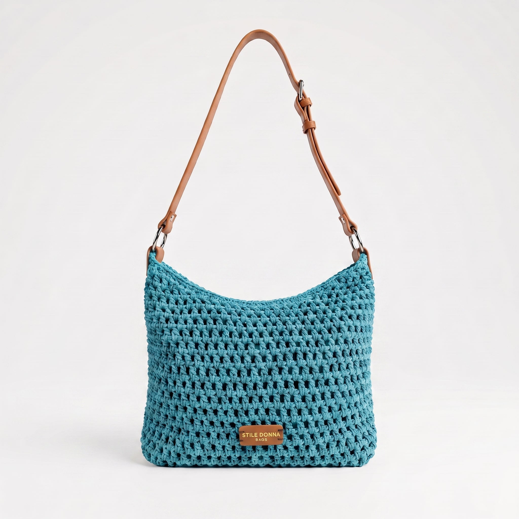 Stile Donna Bags - Borsa Hobo Intrecciata in Corda di Cotone - Stile Donna Bags
