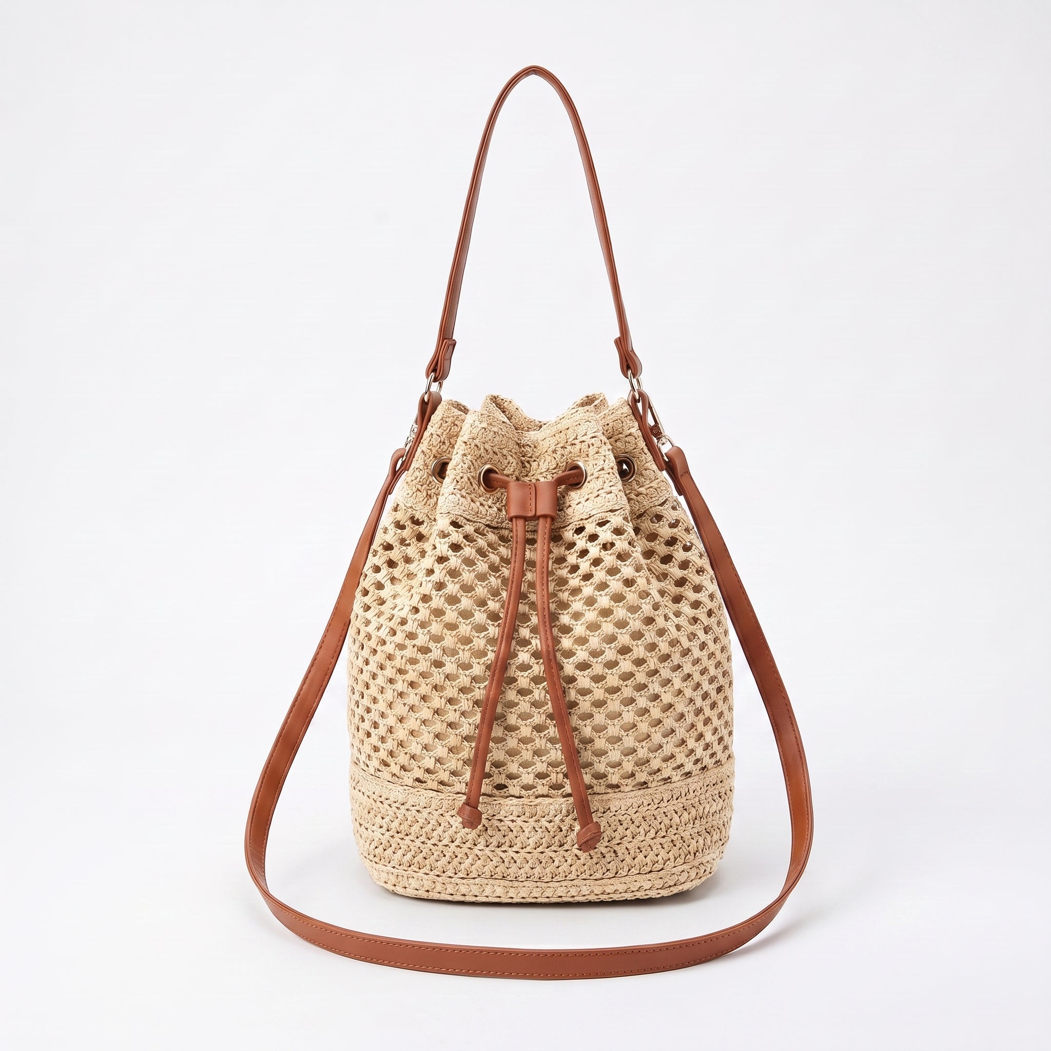Stile Donna Bags - Borsa Secchiello in Paglia - Stile Donna Bags