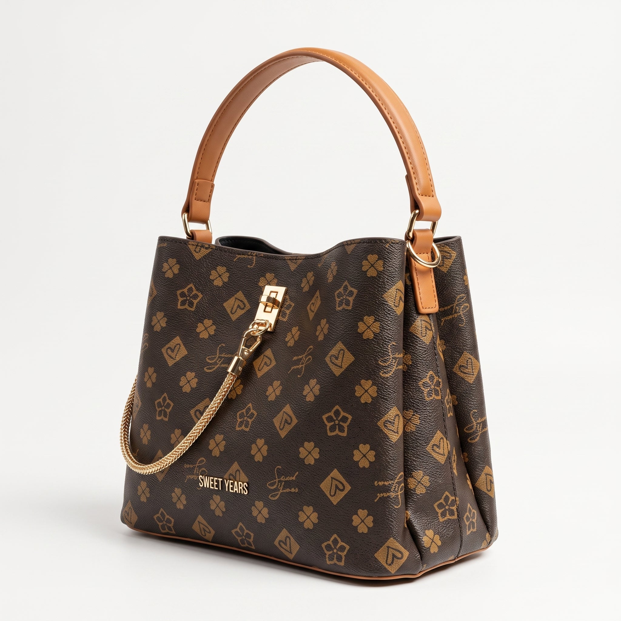 Sweet Years Borsa a Tracolla con Stampa Floreale Multicolore - Stile Donna Bags