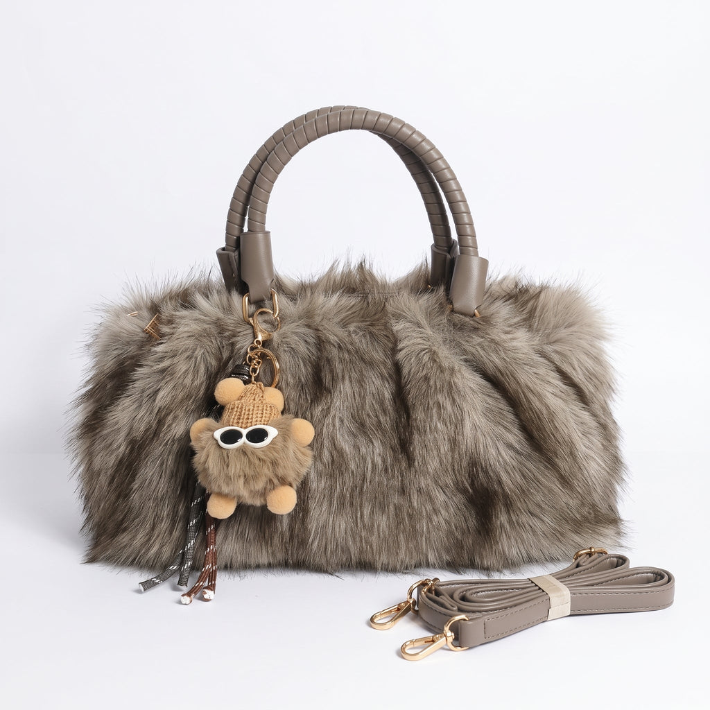 Tecla Borsa Pelosa con due manici intrecciati a tracolla regolabile - Stile Donna - Catania
