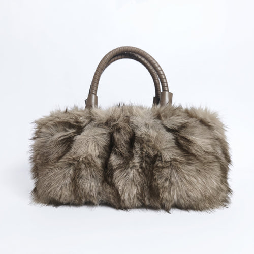 Tecla Borsa Pelosa con due manici intrecciati a tracolla regolabile - Stile Donna - Catania