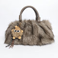 Tecla Borsa Pelosa con due manici intrecciati a tracolla regolabile - Stile Donna - Catania