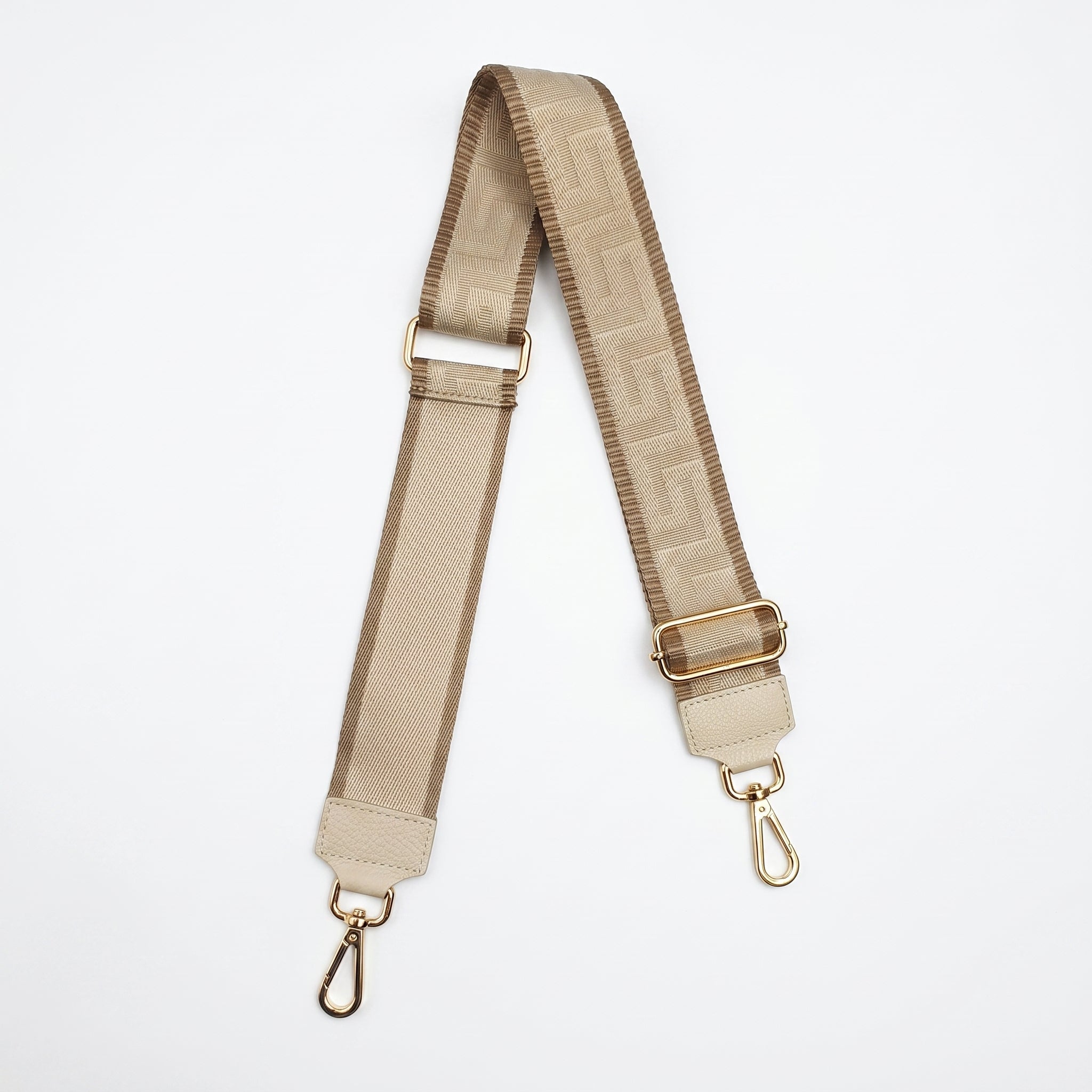 Tracolla per Borsa con Fantasia Etnica Turchese e Oro — Stile Donna Bags - Stile Donna Bags