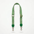 Tracolla per Borsa con Fantasia Geometrica Verde — Stile Donna Bags - Stile Donna Bags