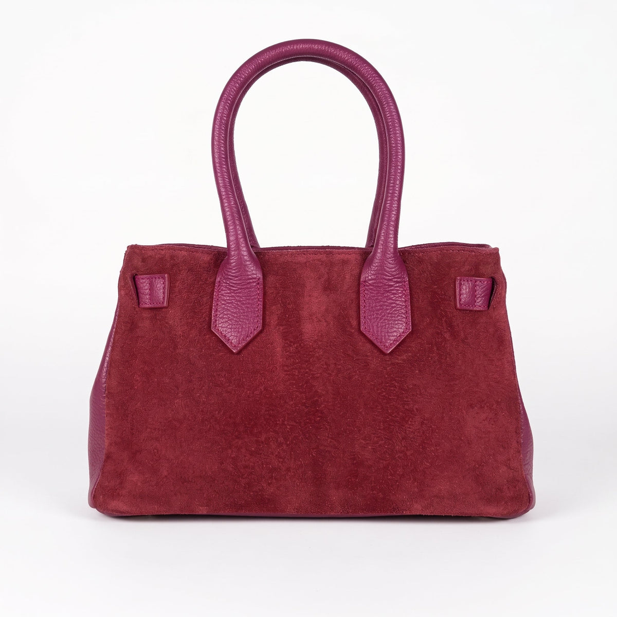 Velinara Borsa Scamosciata Bordeaux - Stile Donna - Borsa a mano