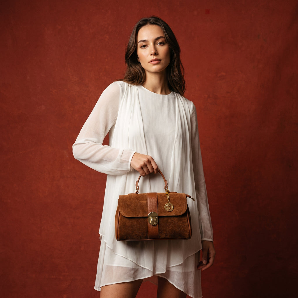 Venezia Borsa in Pelle Scamosciata - Stile Donna - Catania
