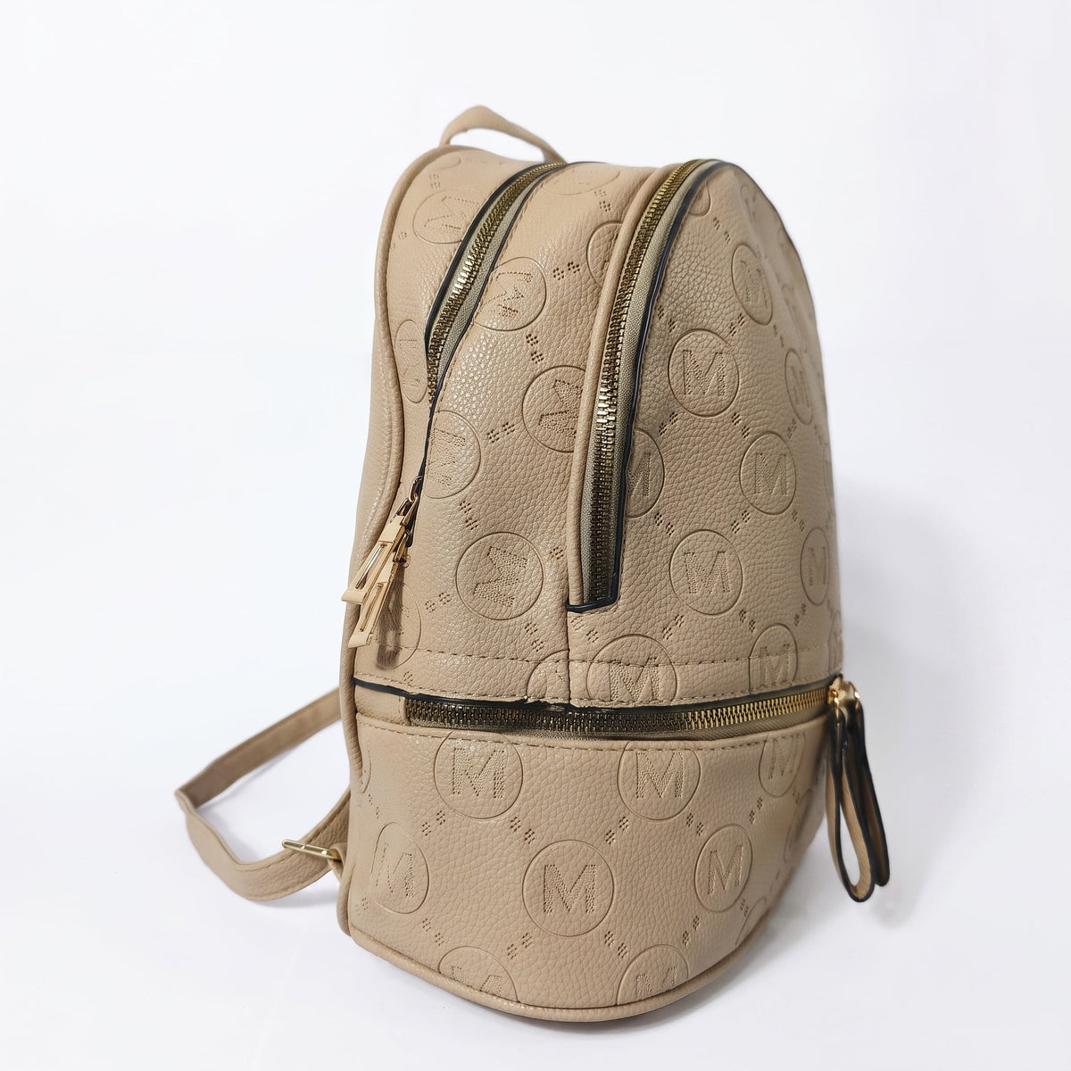 Zaino Beige e Nero con Monogramma - Stile Donna - Catania