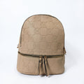 Zaino Beige e Nero con Monogramma - Stile Donna - Catania