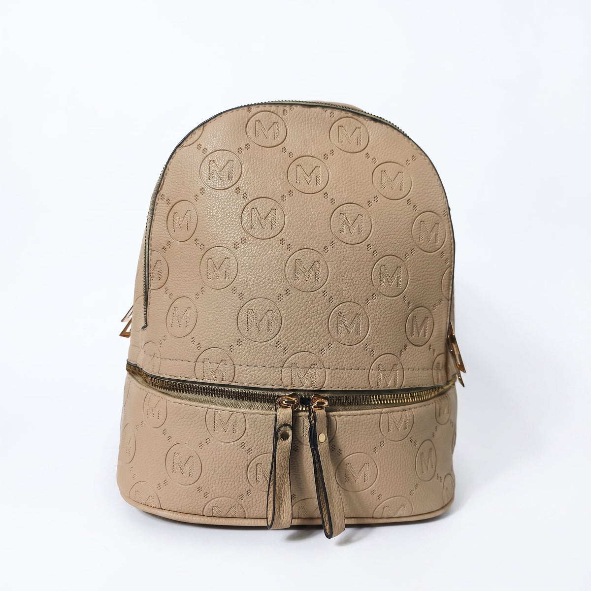 Zaino Beige e Nero con Monogramma - Stile Donna - Catania