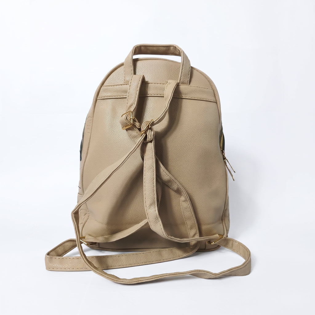 Zaino Beige e Nero con Monogramma - Stile Donna - Catania